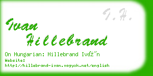 ivan hillebrand business card